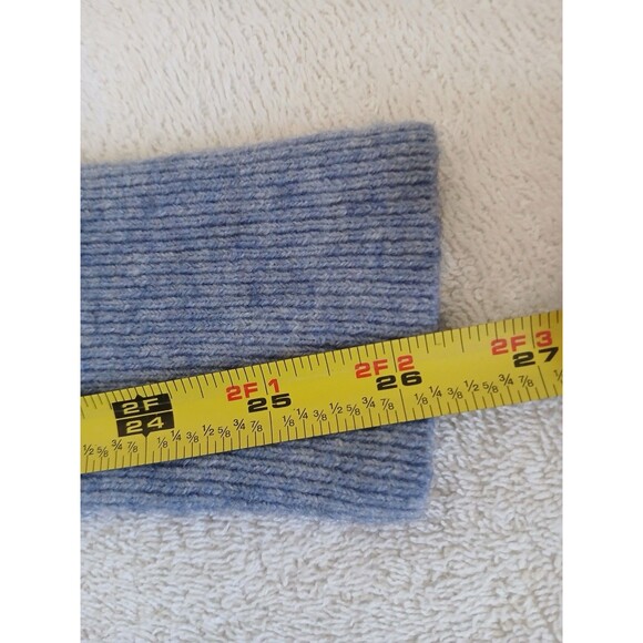 J Crew Womens Sweater Medium Blue Gray Alpaca Merino Wool Blend Textured Cozy - Picture 13 of 15